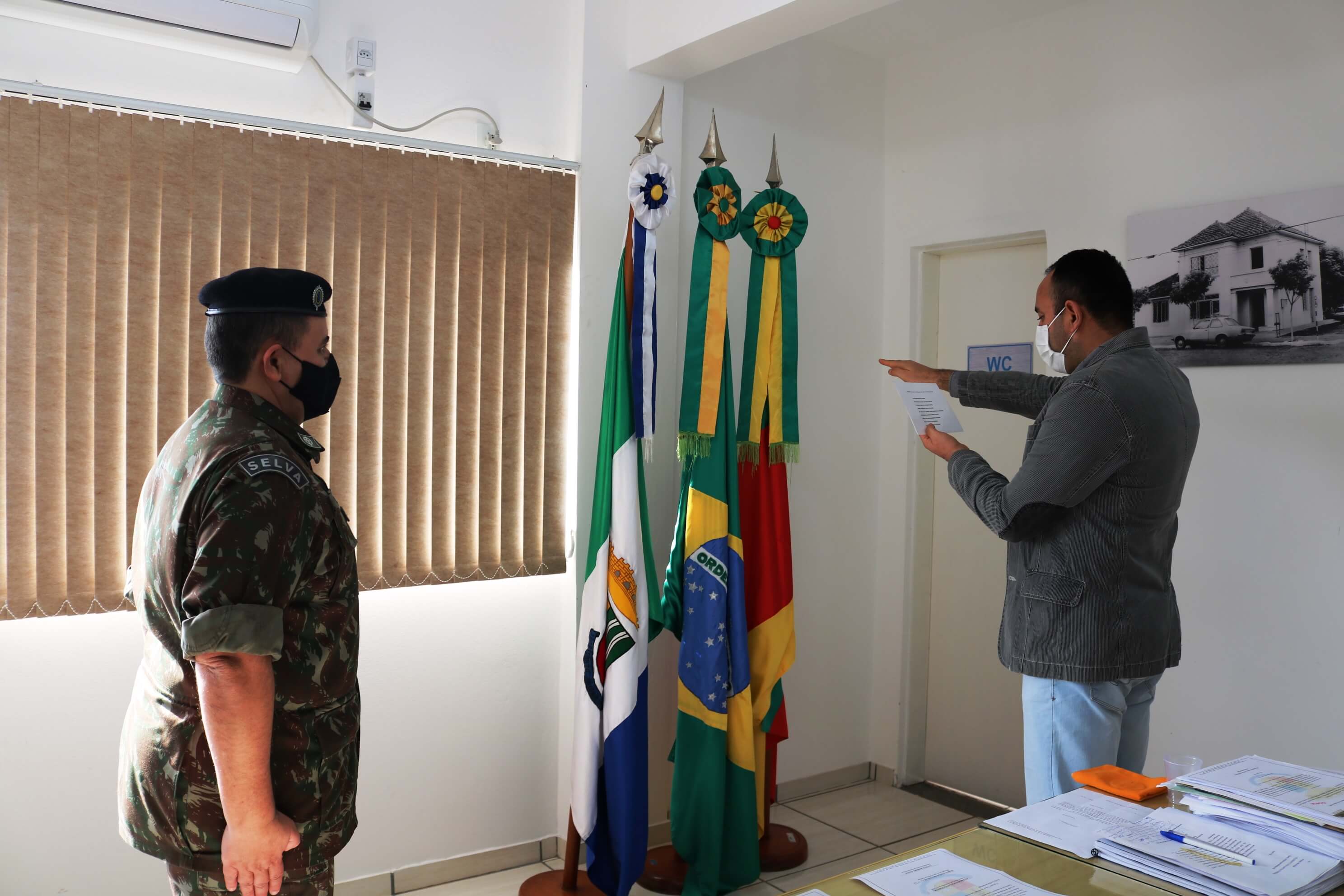 Prefeito Felisberto Ferreira toma posse como presidente da Junta de Serviço Militar de S.A Missões